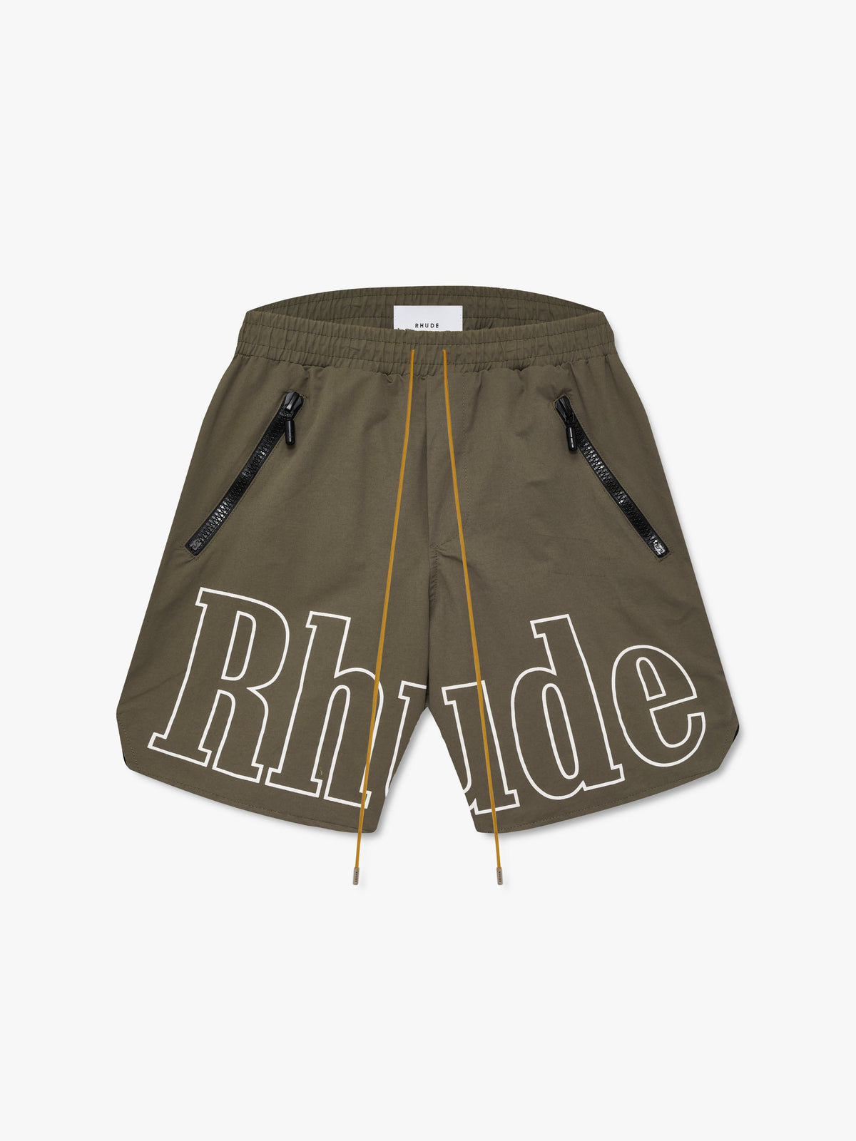 RHUDE Men's RH Logo Shorts Taupe