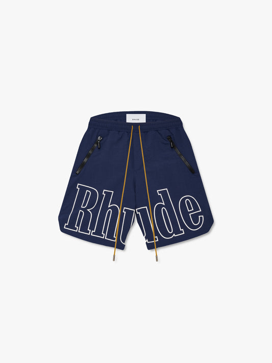 RHUDE Men's RH Logo Shorts Navy